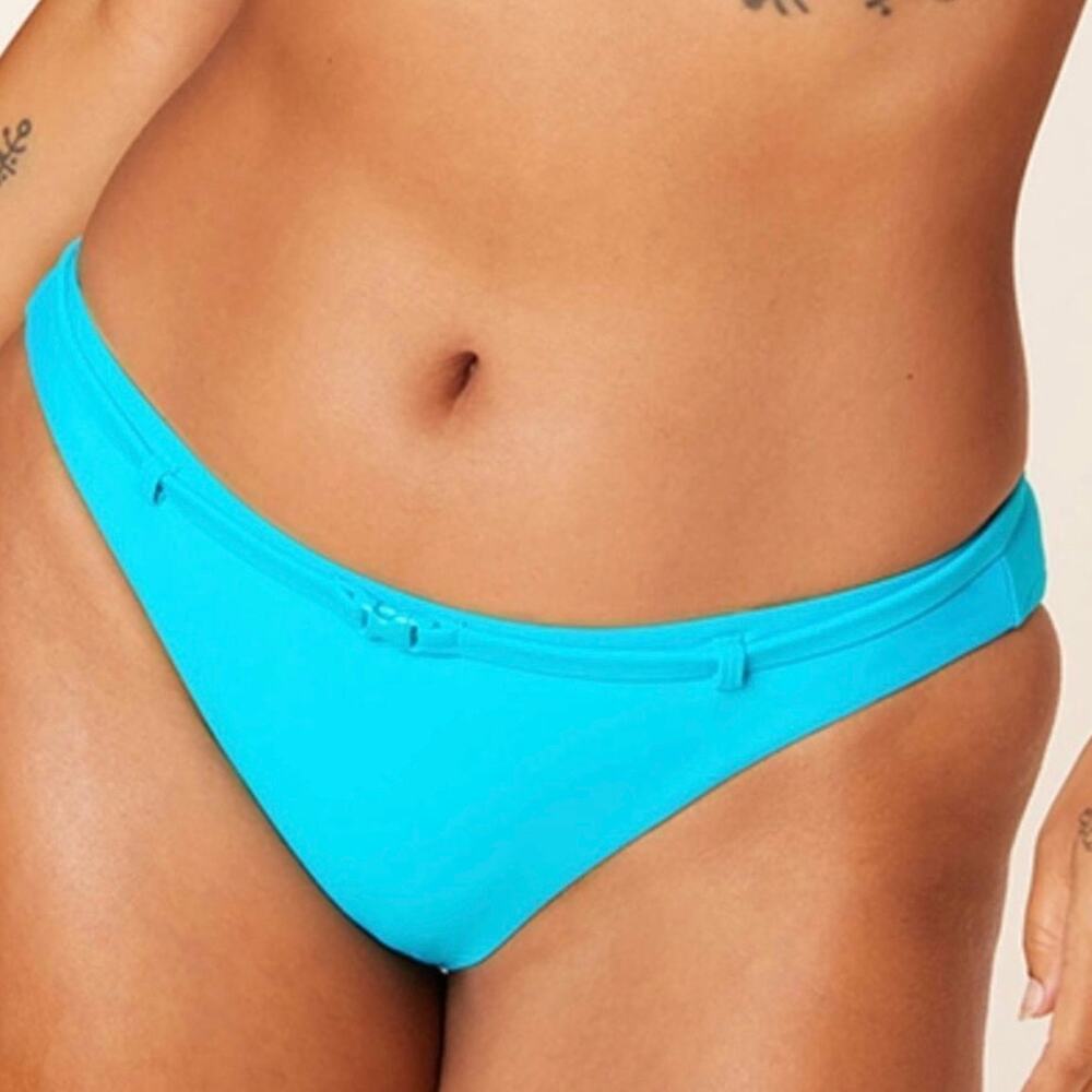 andie swim the riviera bikini bottom women bright blue large